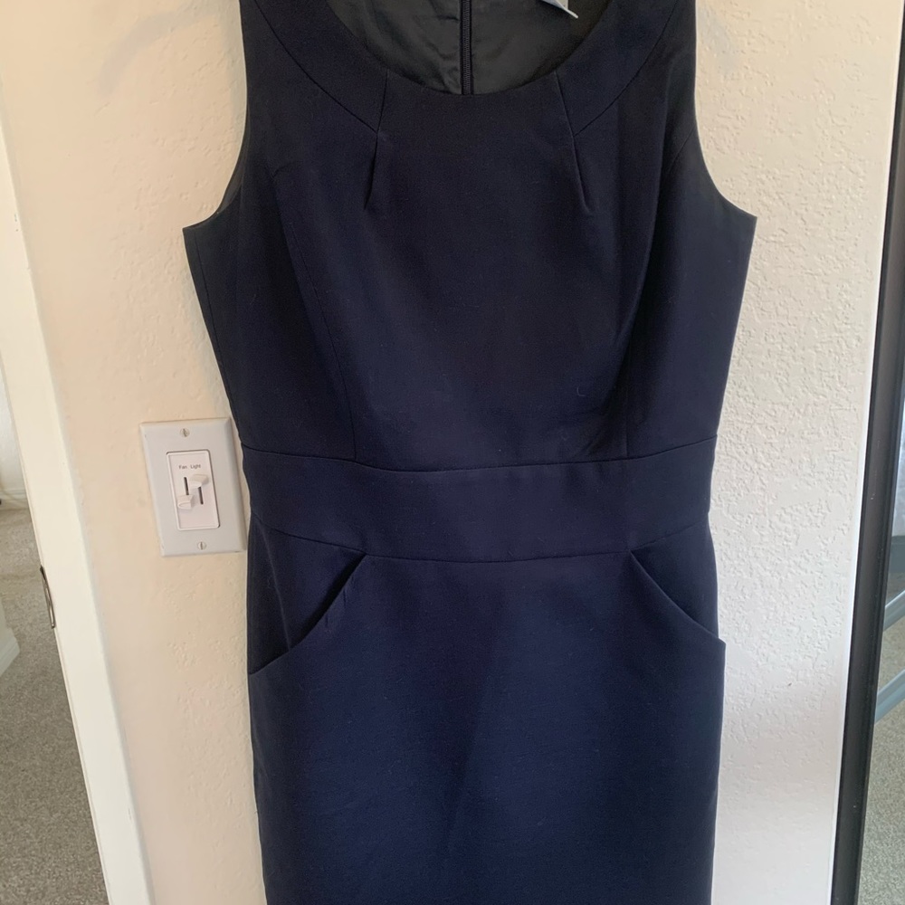 Navy J.Crew Suit Dress.